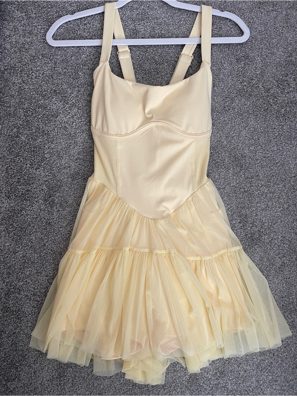POPFLEX corset pirouette dress buttercream